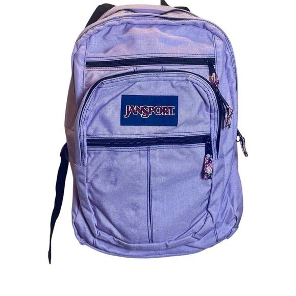 JANSPORT BACKPACK LAPTOP COMPUTER PASTEL LILAC POCKETS SCHOOL COLLEGE VERSATILE - Picture 8 of 16